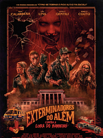 Cartel de Los Exterminadores del Más Allá contra la rubia del baño