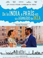 Cartel de De la India a París en un armario de Ikea
