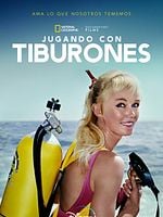Cartel de Jugando con tiburones
