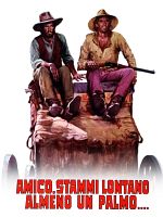 Cartel de Amico stammi lontano almeno un palmo