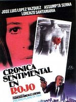 Cartel de Crónica sentimental en rojo