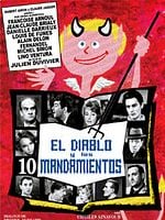 Cartel de El diablo y los diez mandamientos