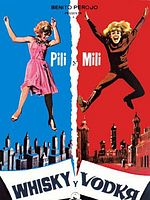 Cartel de Whisky y vodka