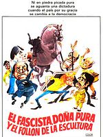 Cartel de El fascista, doña Pura y el follón de la escultura