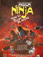 Cartel de Misión ninja tras el telón de acero