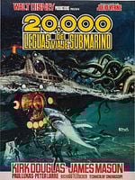 Cartel de 20.000 leguas de viaje submarino