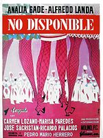 Cartel de No disponible