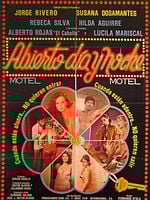 Cartel de Abierto día y noche