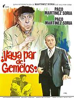 Cartel de ¡Vaya par de gemelos!