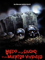 Cartel de Miedo en la ciudad de los muertos vivientes