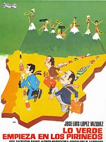 Cartel de Lo verde empieza en Los Pirineos