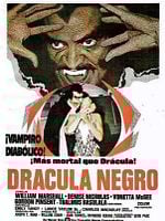 Cartel de Drácula negro