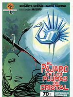 Cartel de El pájaro de las plumas de cristal