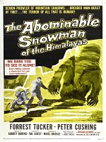 Cartel de El abominable hombre de las nieves