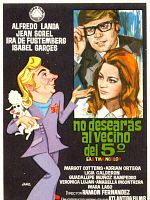 Cartel de No desearás al vecino del quinto