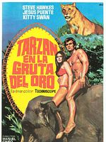 Cartel de Tarzán en la gruta del oro