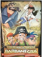 Cartel de La leyenda del pirata Barbanegra