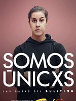 Cartel de Somos Únicxs: Las caras del bullying