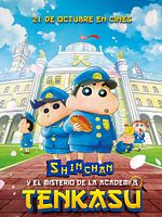 Cartel de Shin chan y el misterio de la academia Tenkasu