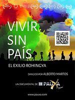 Cartel de Vivir sin país. El exilio rohingya