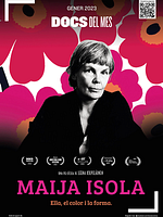 Cartel de Maija Isola. Ella, el color y la forma