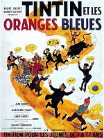 Cartel de El misterio de las naranjas azules