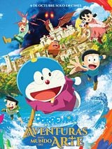 Cartel de Doraemon: Aventuras en el mundo del arte