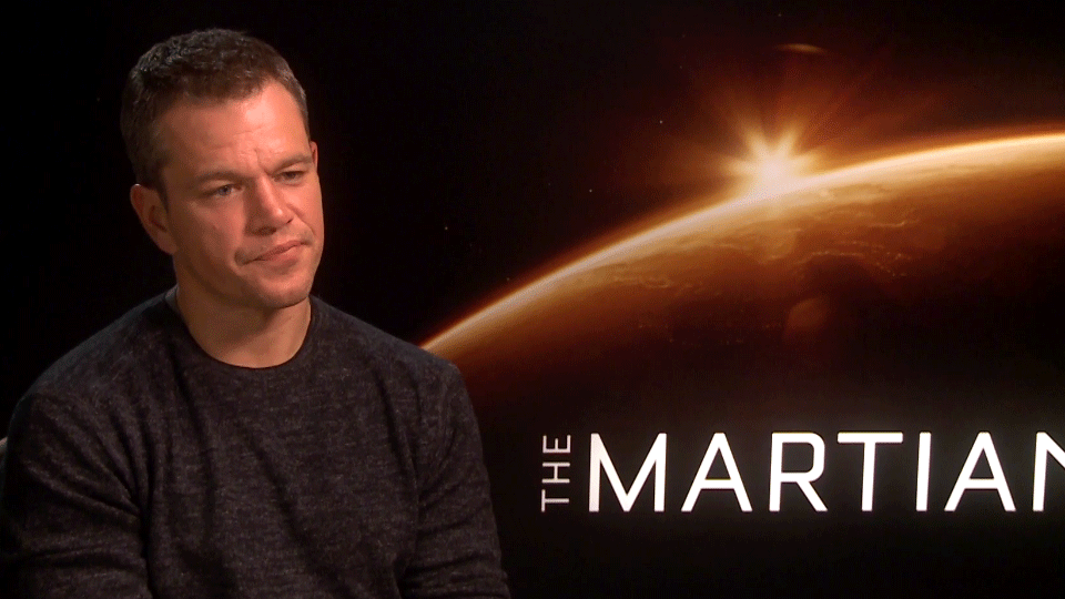 imagen de Matt Damon Interview 2: Marte (The Martian)