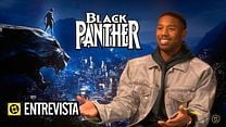 imagen de Michael B. Jordan, Chadwick Boseman, Ryan Coogler, Martin Freeman, Danai Gurira Interview 2: Black Panther
