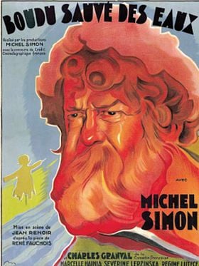 Cartel de Boudu salvado de las aguas