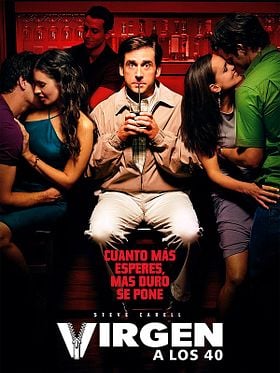 Cartel de Virgen a los 40