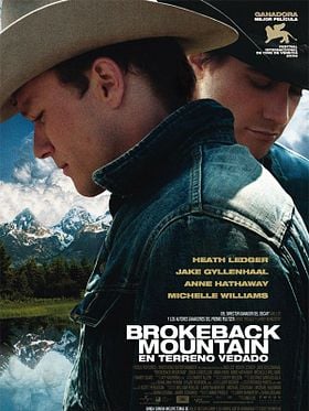 Cartel de Brokeback Mountain. En terreno vedado