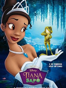 Cartel de Tiana y el sapo
