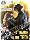 Cartel de Extraños en un tren