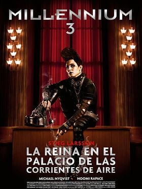 Cartel de Millennium 3: La reina en el palacio de las corrientes de aire