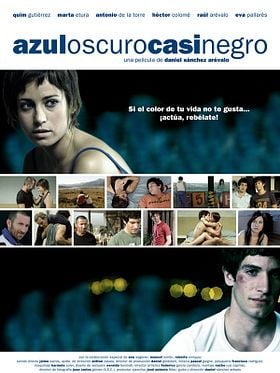 Cartel de Azul Oscuro Casi Negro