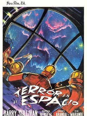 Cartel de Terror en el espacio