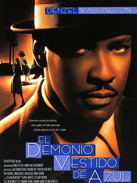 Cartel de El demonio vestido de azul