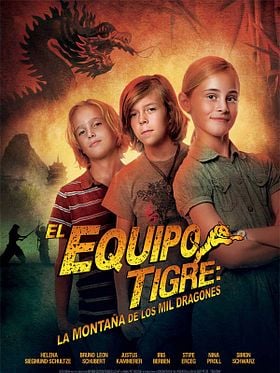 Cartel de El equipo tigre: la montaña de los mil dragones