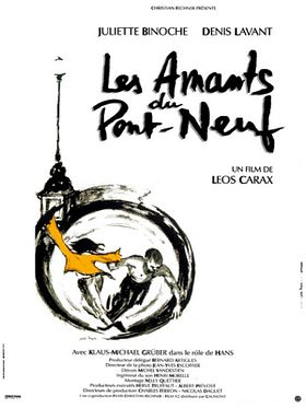 Cartel de Los Amantes del Pont-Neuf