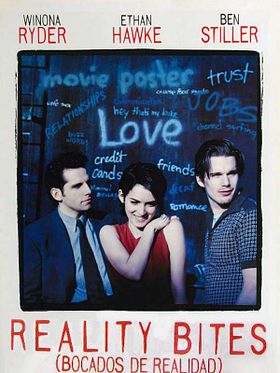 Cartel de Reality Bites (Bocados de realidad)