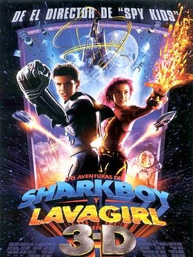 Cartel de Las aventuras de Sharkboy y Lavagirl en 3-D