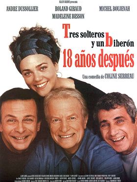 Cartel de Tres solteros y un biberón: 18 años después