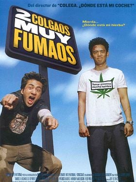 Cartel de Dos colgaos muy fumaos