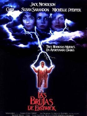 Cartel de Las brujas de Eastwick