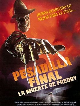 Cartel de Pesadilla final: la muerte de Freddy