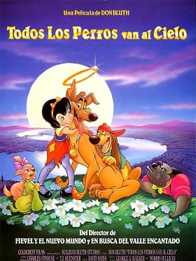 Cartel de Todos los perros van al cielo