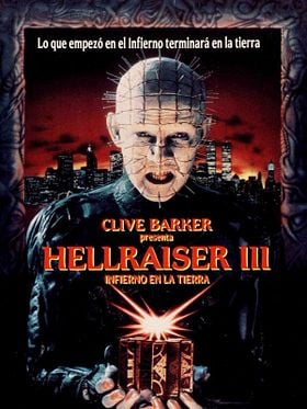 Cartel de Hellraiser III: Infierno en la Tierra