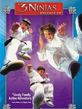 Cartel de Tres Ninjas Peleones