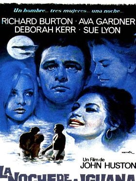 Cartel de La noche de la iguana